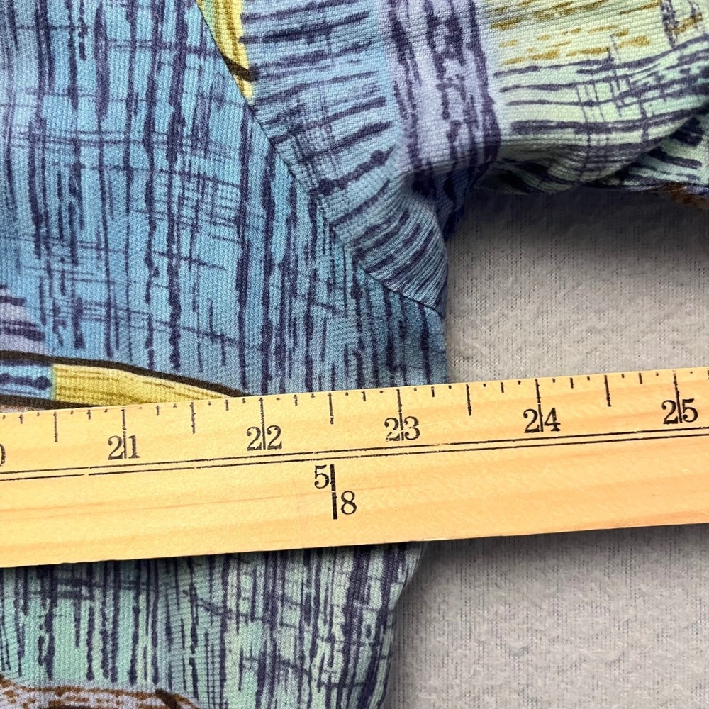 VTG Tori Richard Hawaii Shirt XL Cotton Lawn Abstract Aloha Camp Made USA 23x29 - Picture 6 of 11